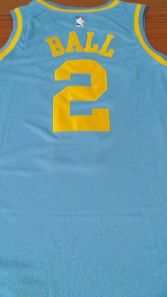 Men 2 Lonzo Ball Jersey Blue Los Angeles Lakers MPLS Fanatics