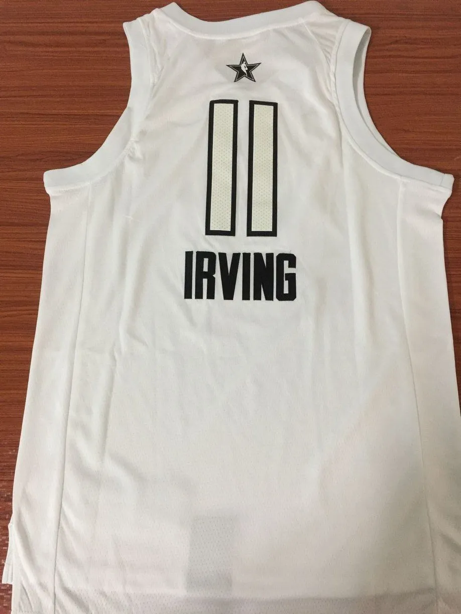 Men 2018 All Star 11 Kyrie Irving Jersey White Boston Celtics Jersey Fanatics
