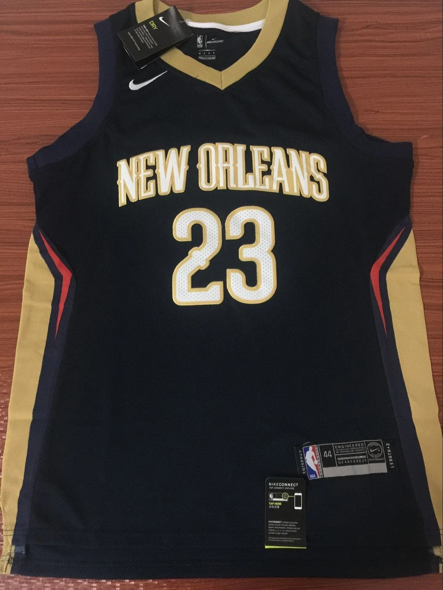 Men 23 Anthony Davis Jersey Black New Orleans Pelicans Swingman Fanatics