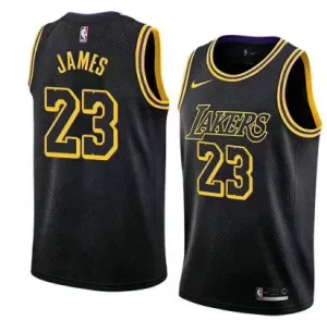 Men 23 Lebron James Jersey Black Los Angeles Lakers Swingman Jersey