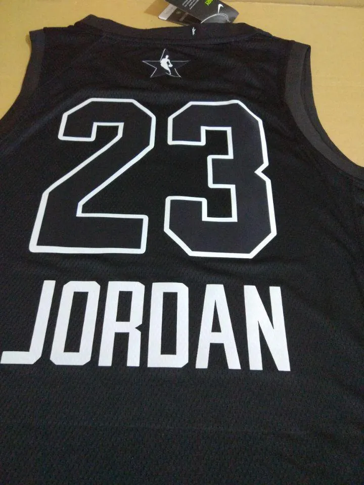 Men 23 Michael Jordan Jersey Black Grape Bulls Swingman Fanatics