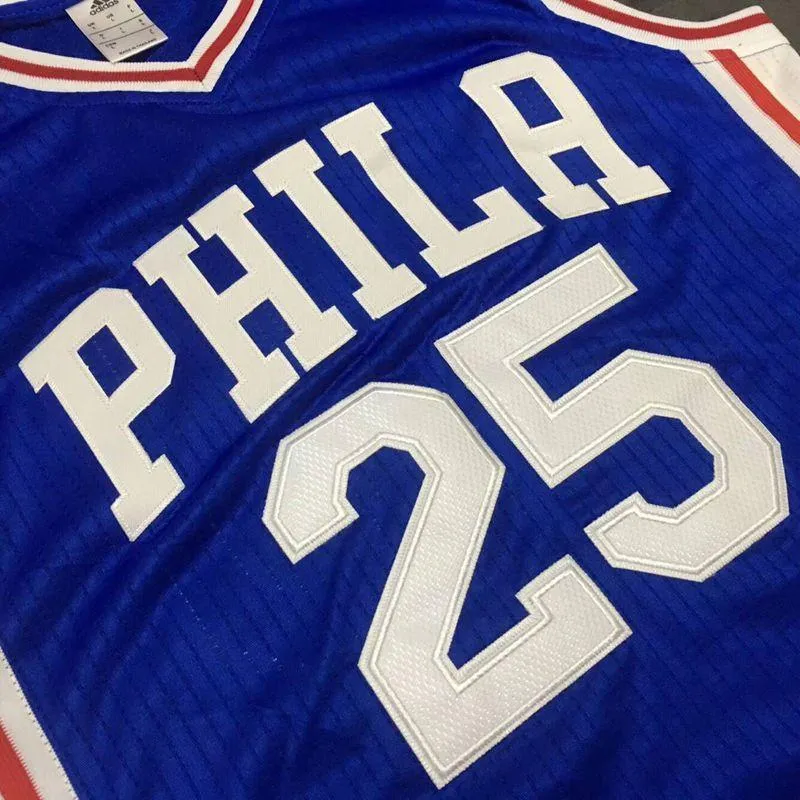 Men 25 Ben Simmons 76ers Jersey Blue Philadelphia 76ers Jersey Special