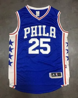 Men 25 Ben Simmons 76ers Jersey Blue Philadelphia 76ers Jersey Special