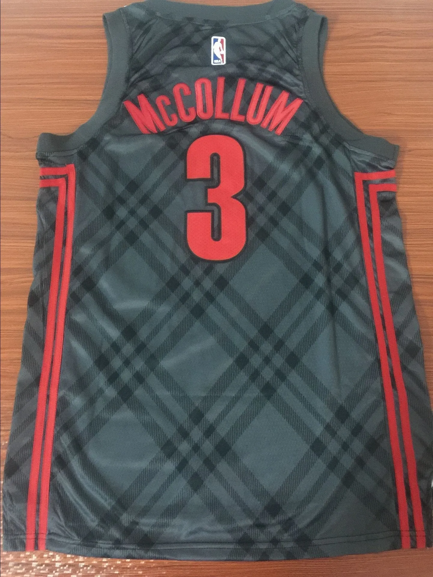 Men 3 C.J. McCollum City Jersey Black Portland Trail Blazers Swingman Jersey