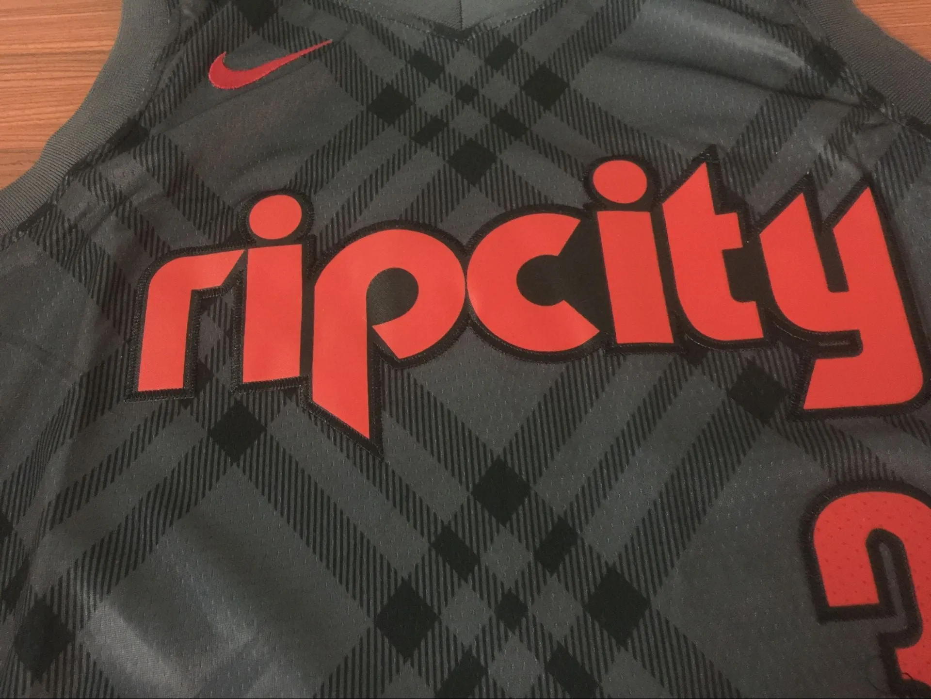 Men 3 C.J. McCollum City Jersey Black Portland Trail Blazers Swingman Jersey