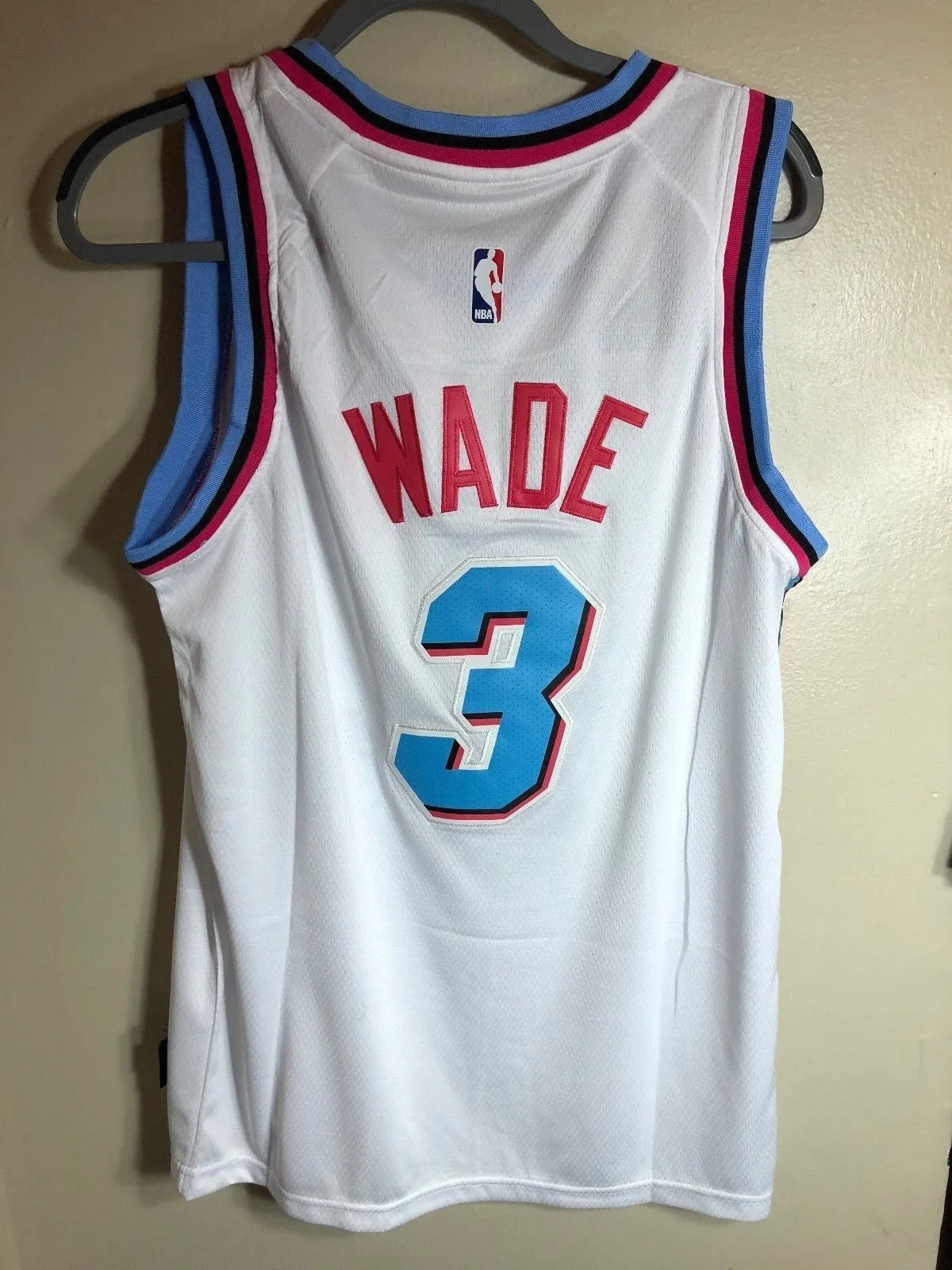 Men 3 Dwyane Wade City Jersey White Miami Heat jersey Fanatics Swingman