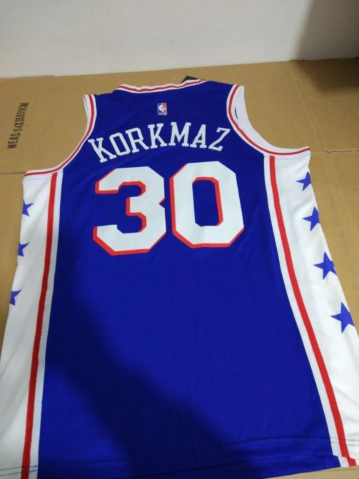 Men 30 Furkan Korkmaz Jersey Blue Philadelphia 76ers Swingman Jersey Fanatics