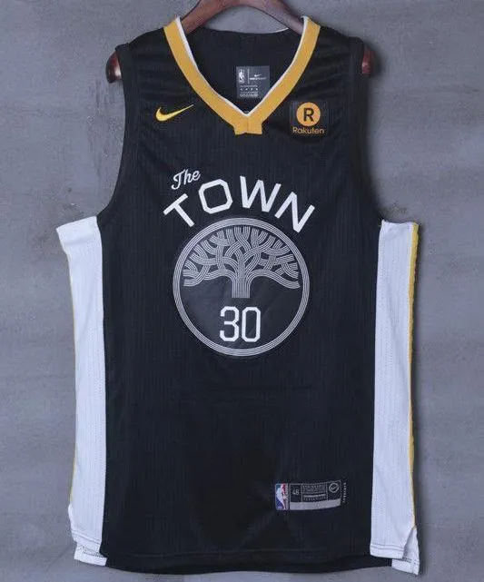 Men 30 Stephen Curry Jersey Black Golden State Warriors Jersey Player