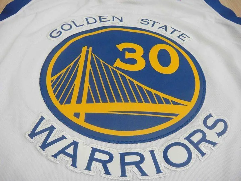 Men 30 Stephen Curry Jersey White Golden State Warriors Jersey Swingman