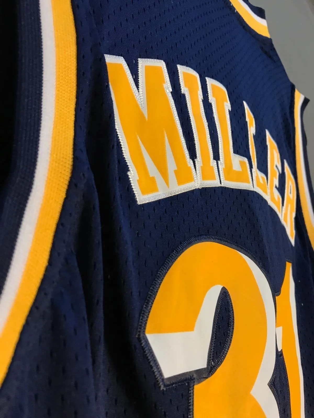Men 31 Reggie Miller Jersey Indiana Pacers Jersey Throwback Swingman