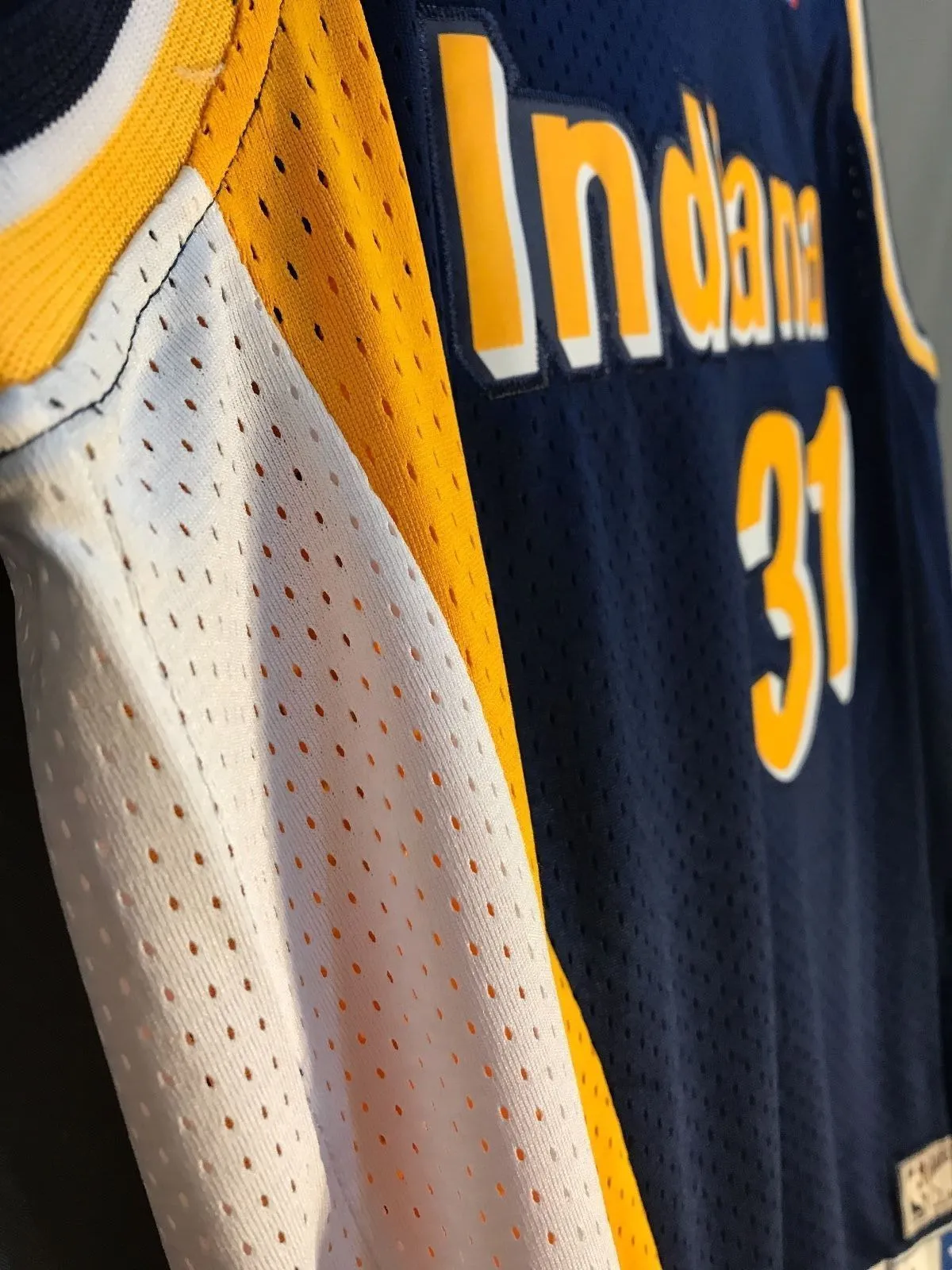 Men 31 Reggie Miller Jersey Indiana Pacers Jersey Throwback Swingman