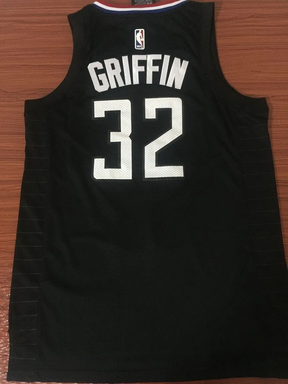 Men 32 Blake Griffin Jersey Black LA Clippers Swingman Fanatics