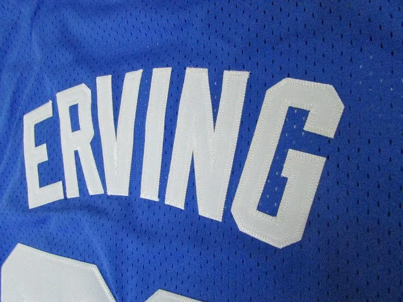 Men 32 Julius Erving Jersey New York Nets Blue Hardwood Classic