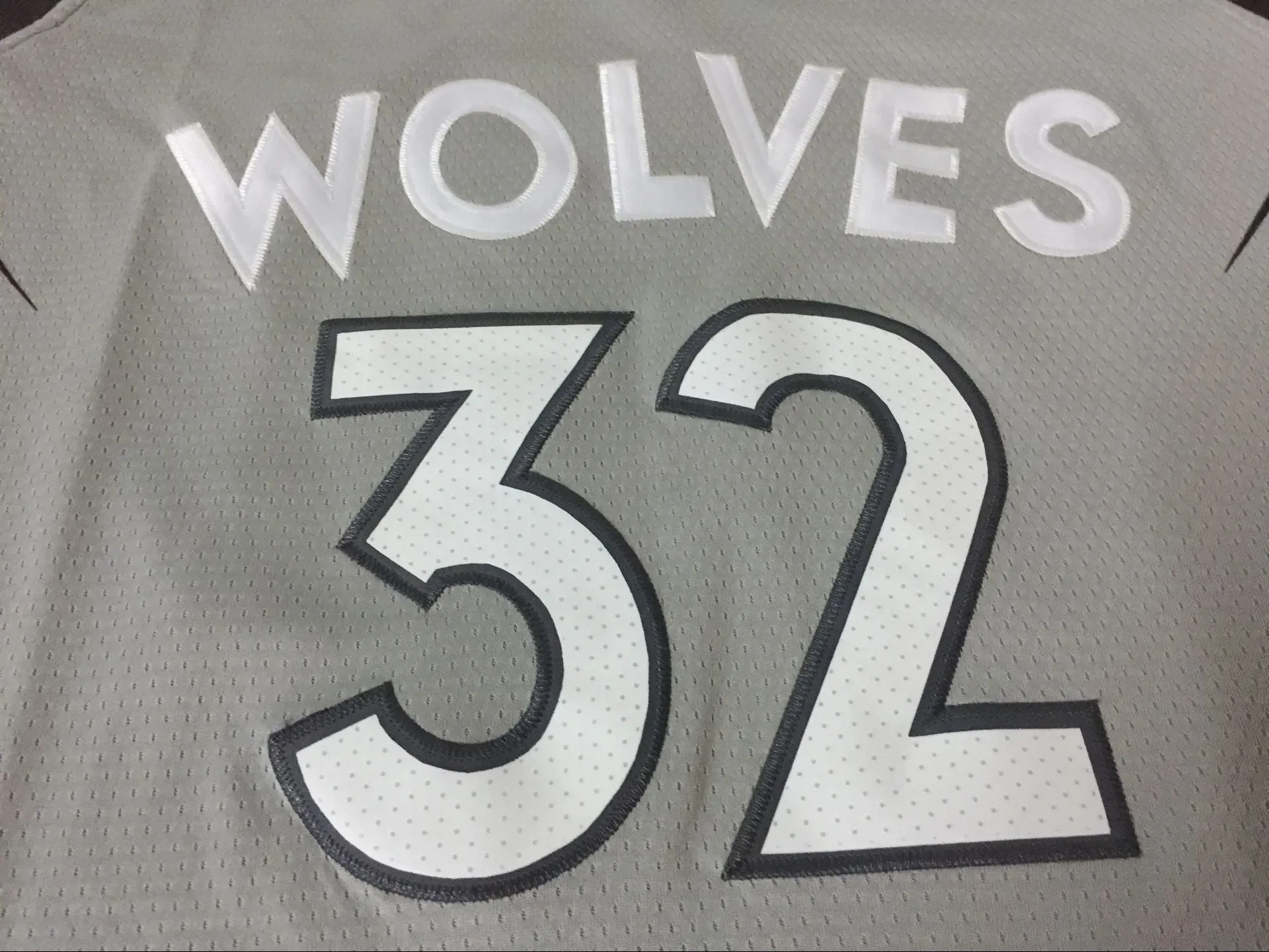 Men 32 Karl-Anthony Towns City Jersey Gray Minnesota Timberwolves Fans