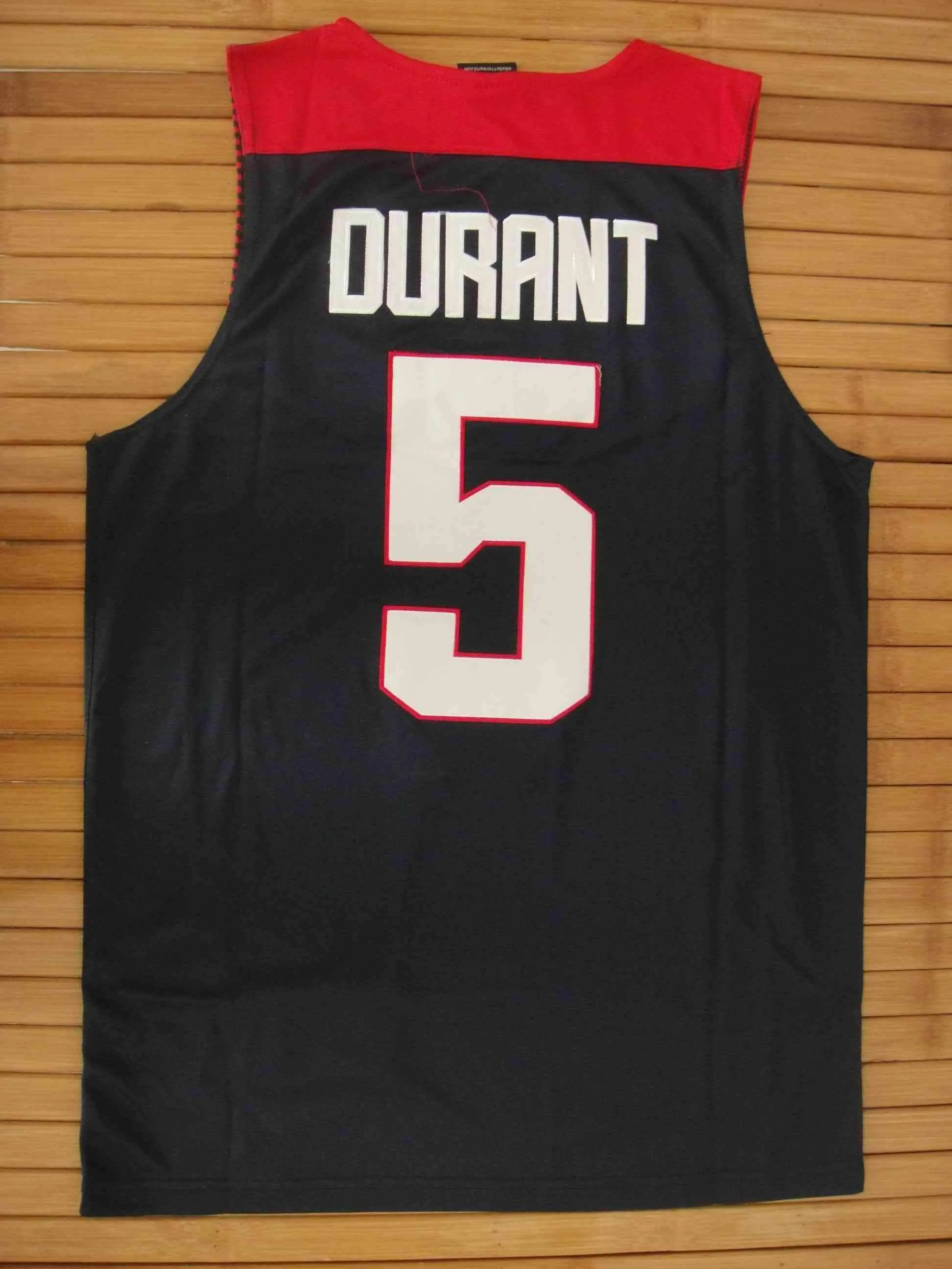 Men 5 Kevin Durant Jersey Black Team USA Swingman Fanatics