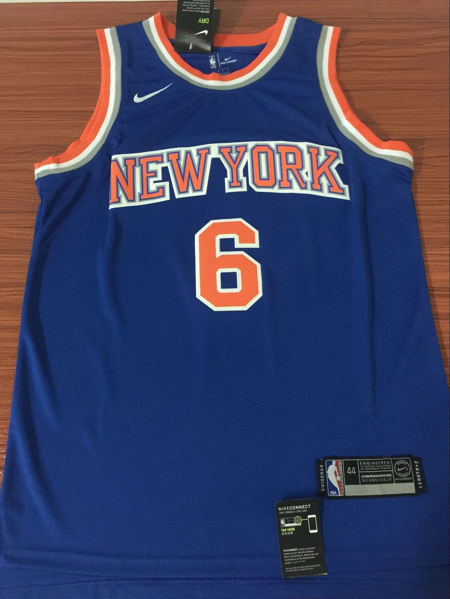 Men 6 Kristaps Porzingis Jersey Blue New York Knicks Jersey Fanatics