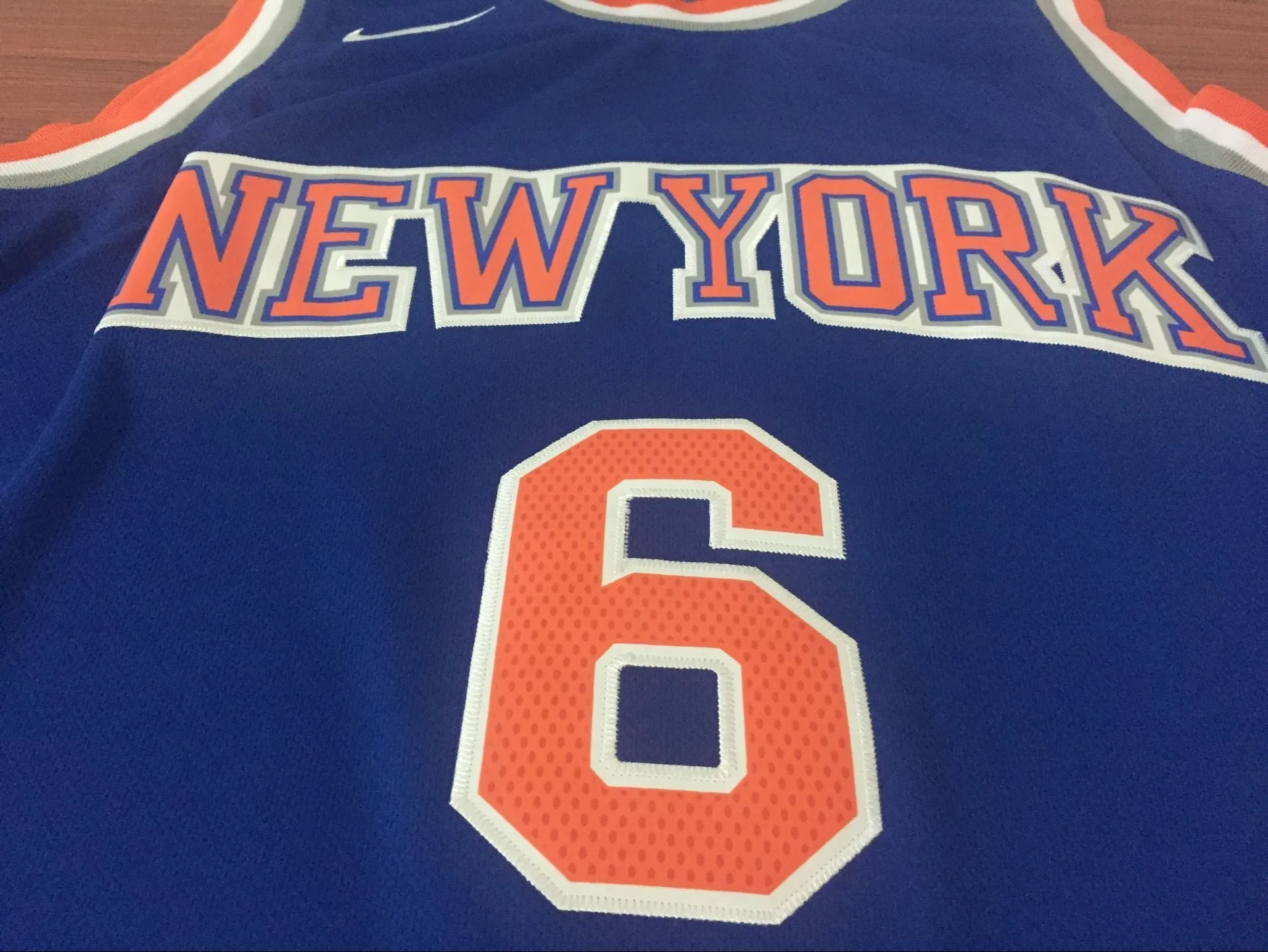 Men 6 Kristaps Porzingis Jersey Blue New York Knicks Jersey Fanatics