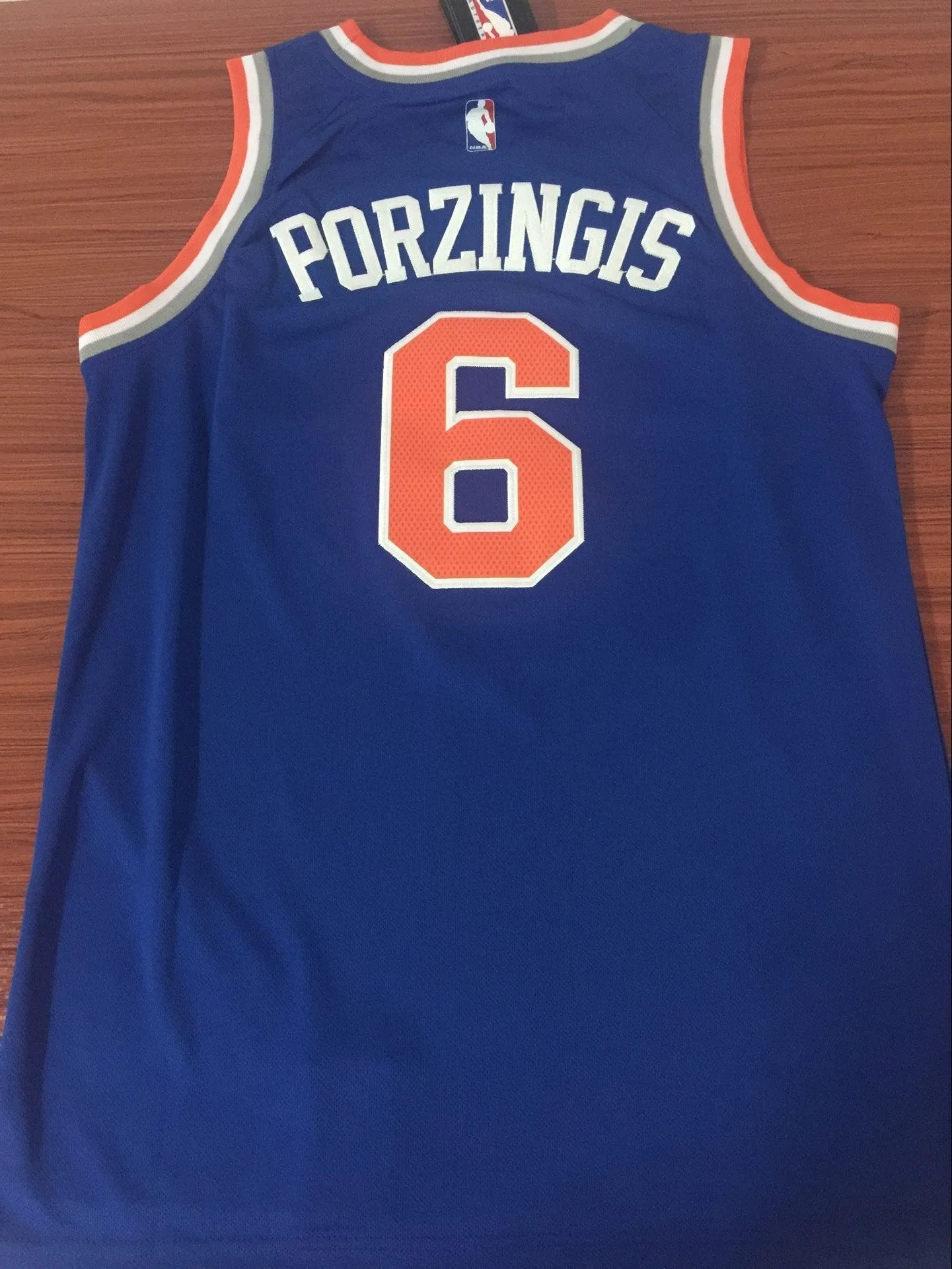 Men 6 Kristaps Porzingis Jersey Blue New York Knicks Jersey Fanatics