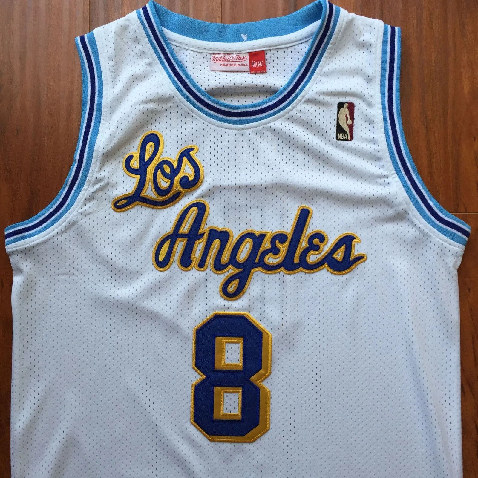 Men 8 Kobe Bryant Jersey White Christmas Los Angeles Lakers Swingman Jersey