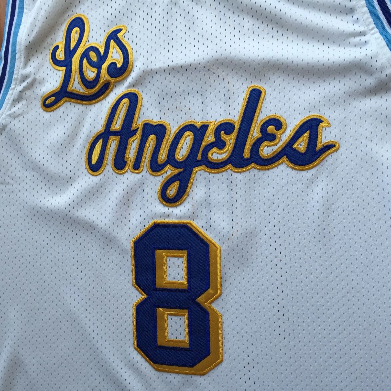 Men 8 Kobe Bryant Jersey White Christmas Los Angeles Lakers Swingman Jersey