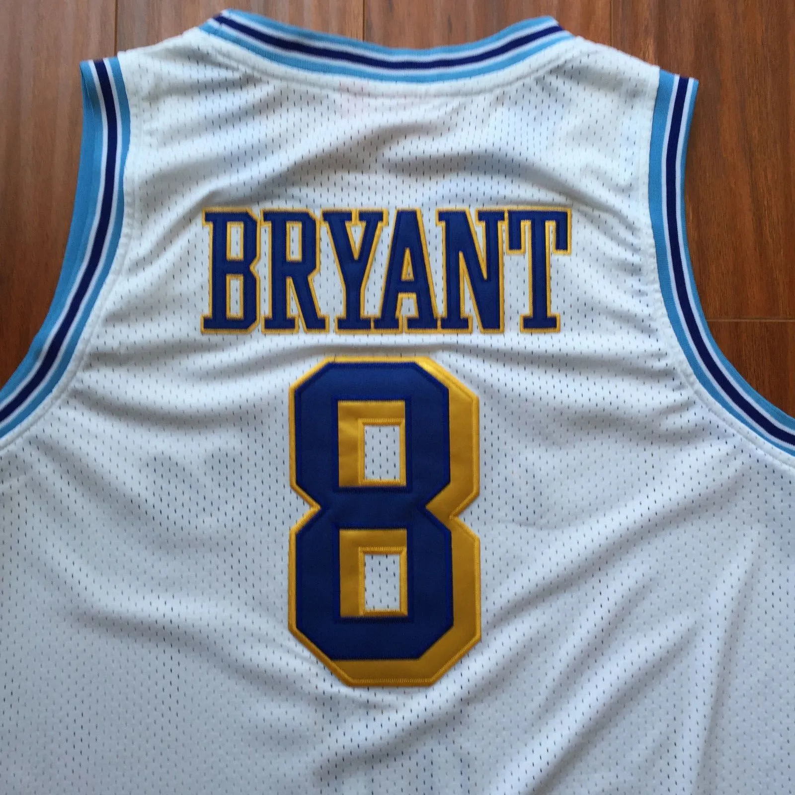 Men 8 Kobe Bryant Jersey White Christmas Los Angeles Lakers Swingman Jersey