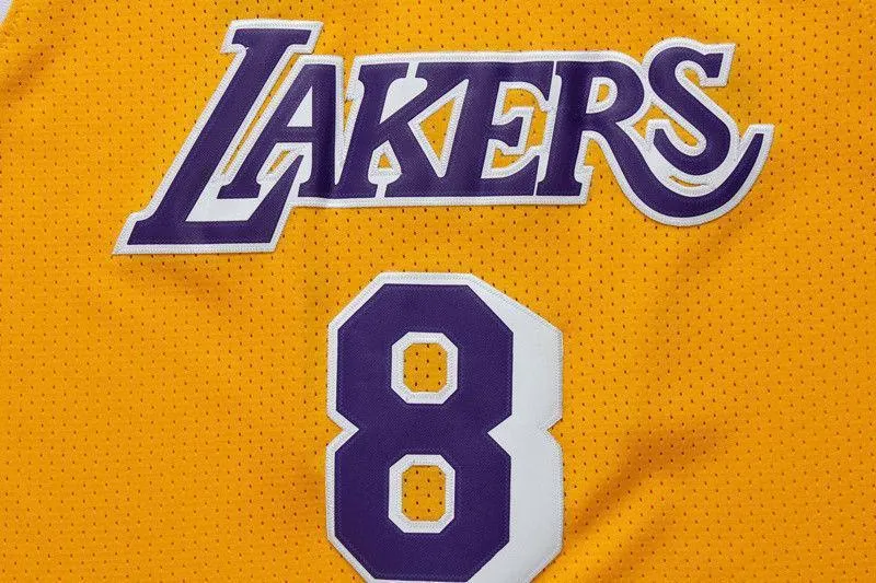 Men 8 Kobe Bryant Jersey Yellow Los Angeles Lakers Swingman Jersey