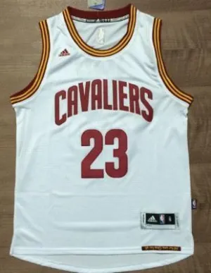 Men CAVS 23 Lebron James Jersey White Cleveland Cavaliers Jersey Swingman