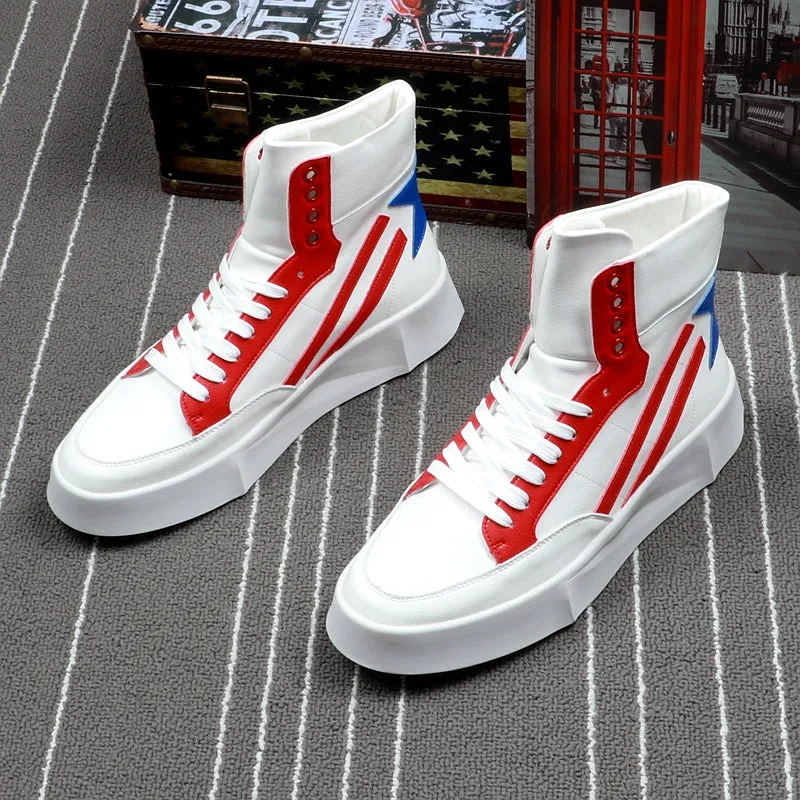 Men Fashion Ankle Boots High Quality High Top Short Boots Autumn Winter Spring Men Shoes Botas Hombre Sneakers