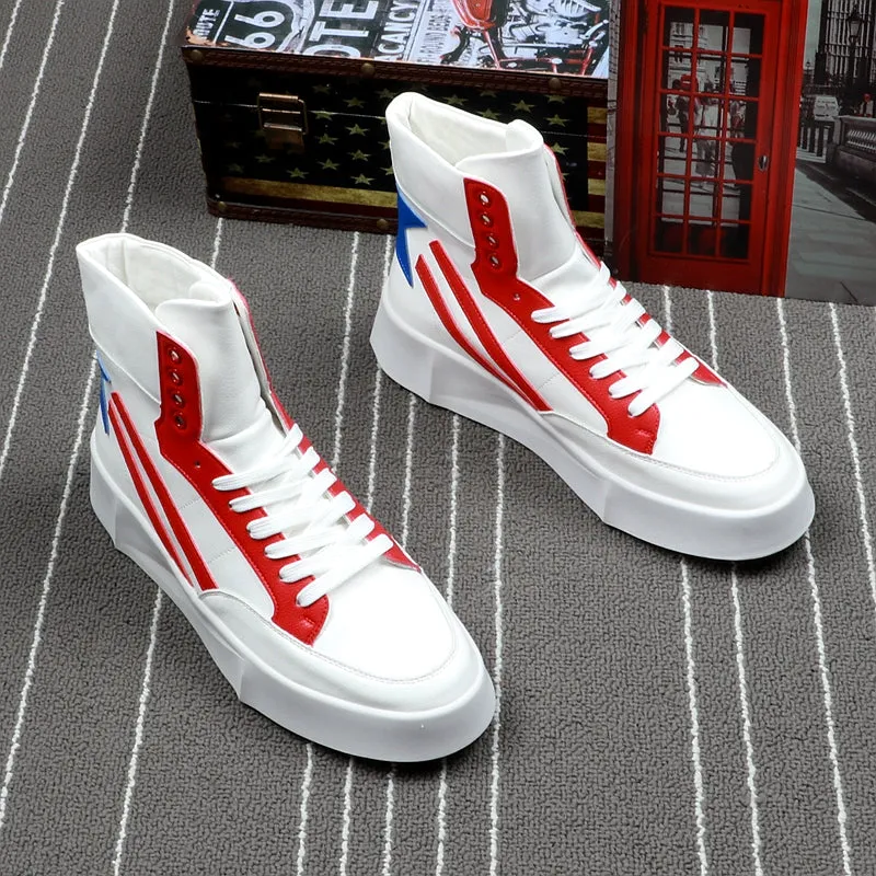 Men Fashion Ankle Boots High Quality High Top Short Boots Autumn Winter Spring Men Shoes Botas Hombre Sneakers
