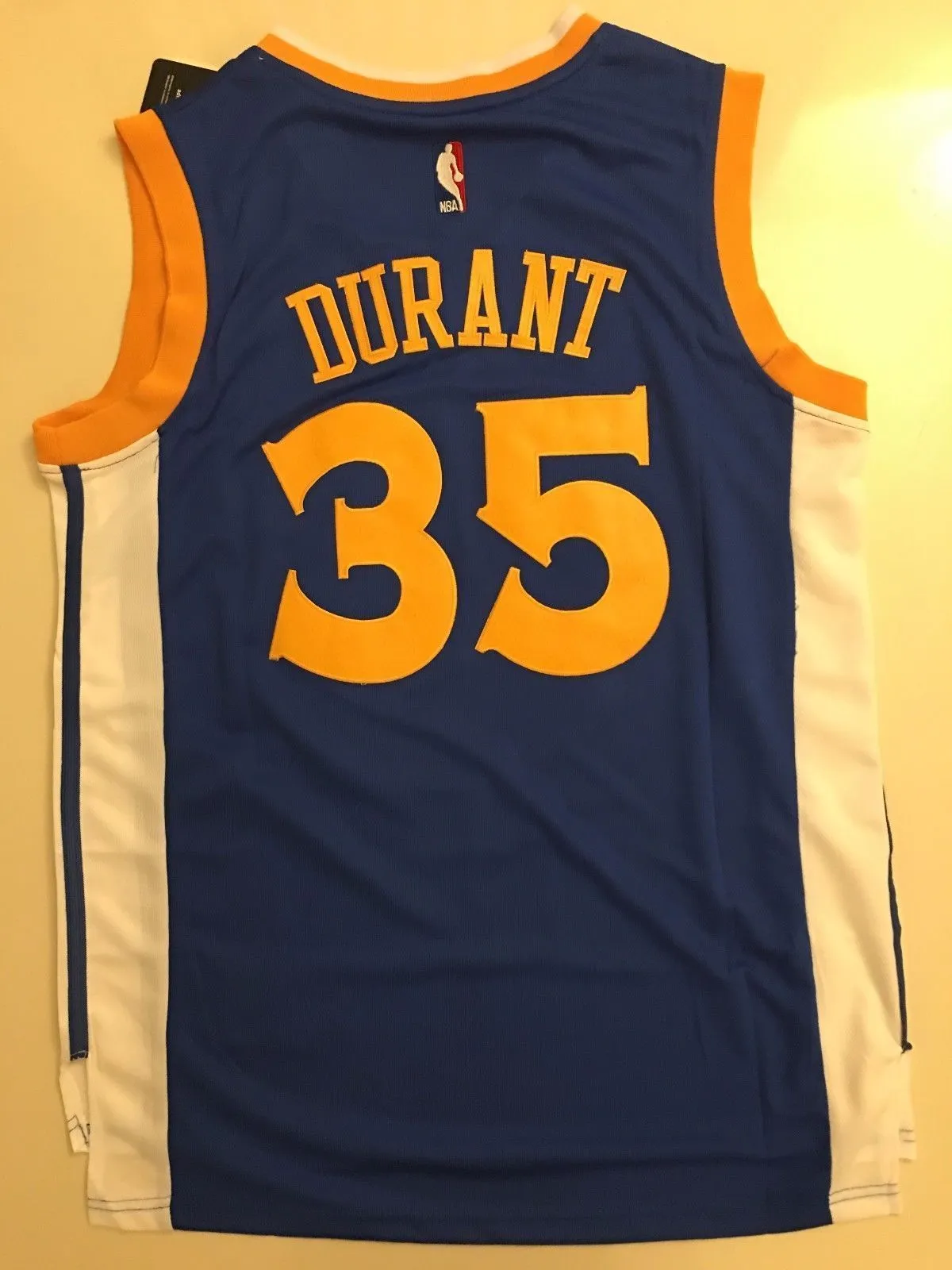 Men GSW 35 Kevin Durant Jersey Blue Golden State Warriors Jersey