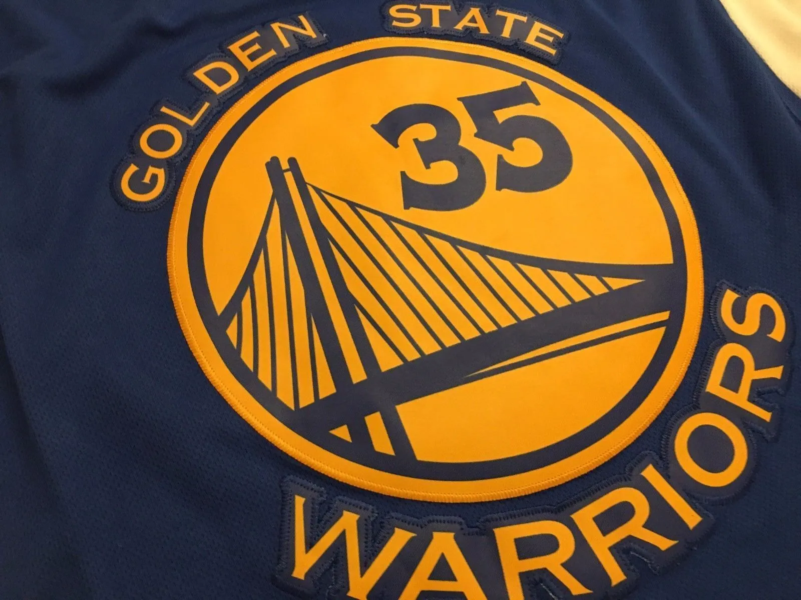 Men GSW 35 Kevin Durant Jersey Blue Golden State Warriors Jersey