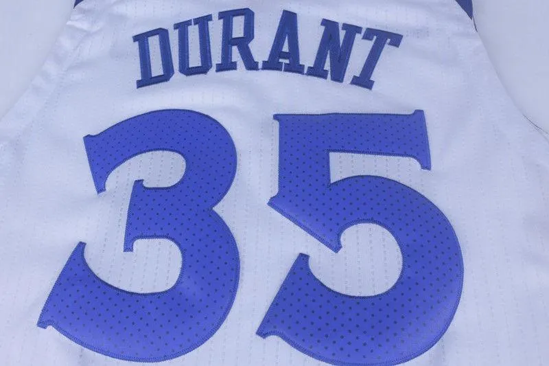 Men GSW 35 Kevin Durant Jersey White Golden State Warriors Player