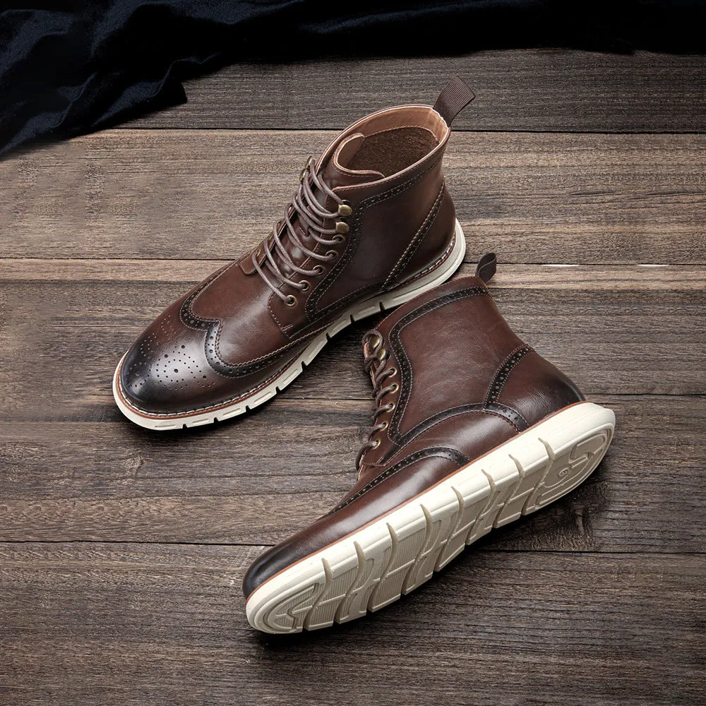 Men's Fashion Single Boots: Spring/Autumn Style - Size & Beauty