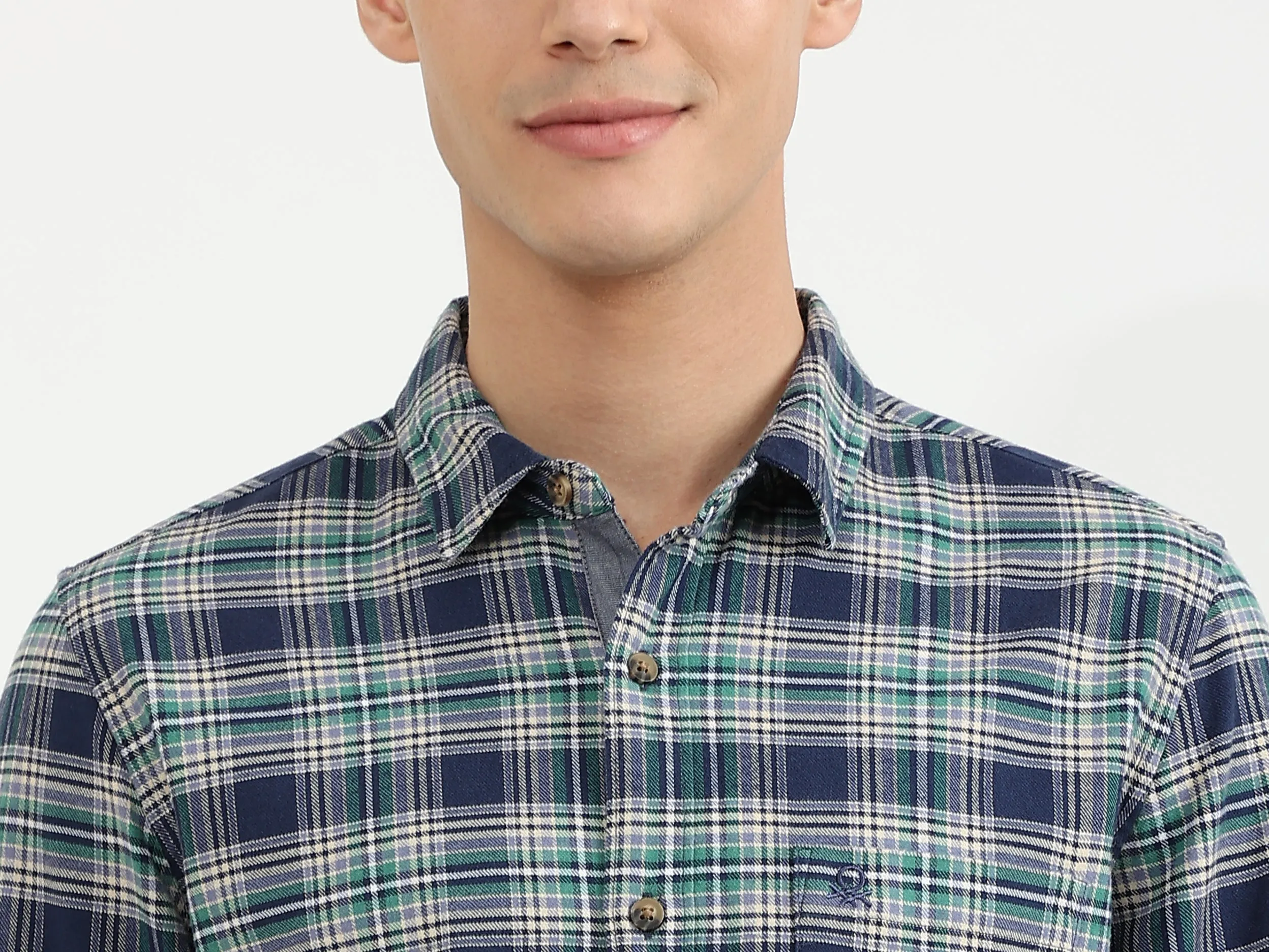 Mens Slim Fit Check Shirt