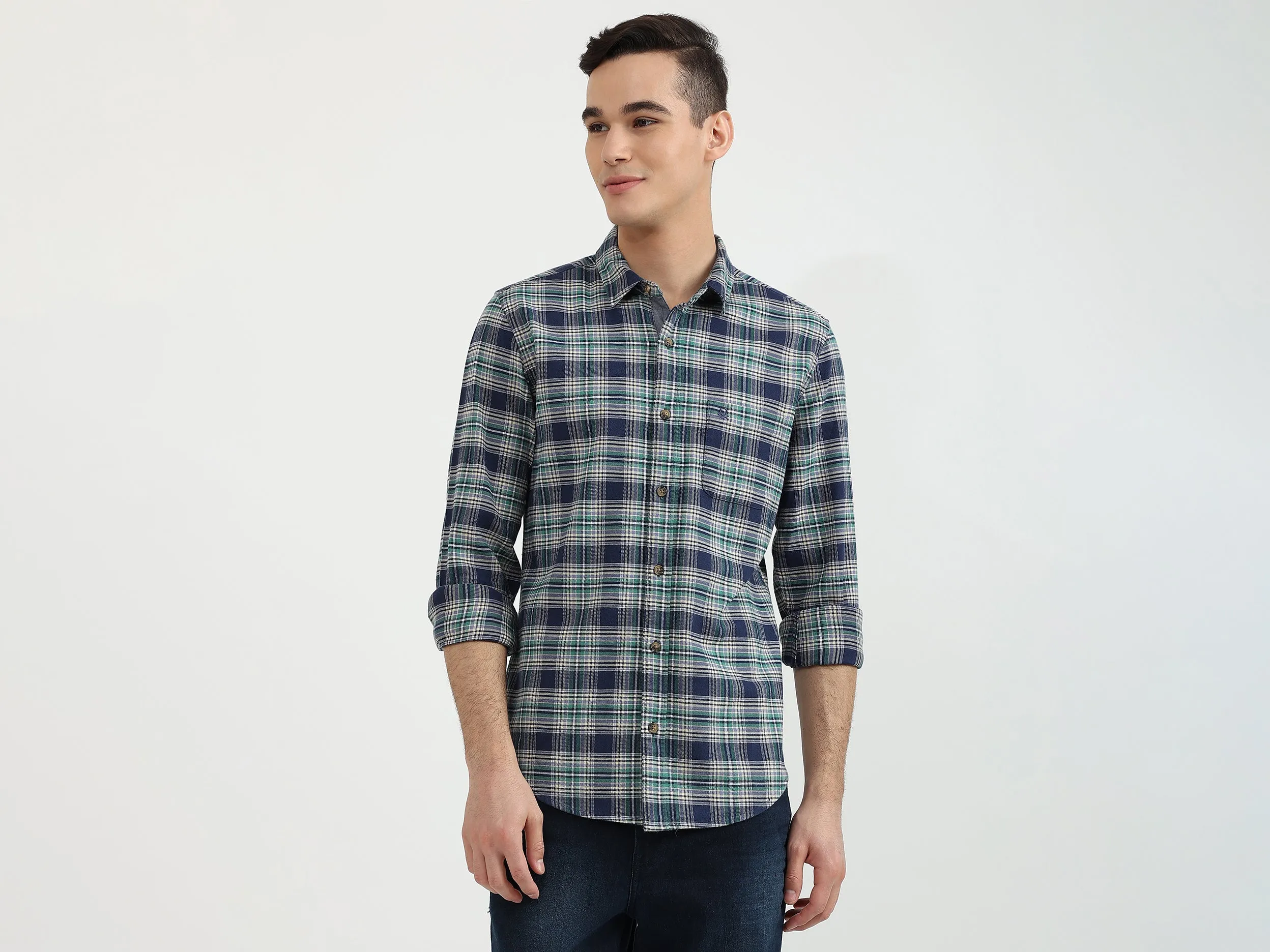Mens Slim Fit Check Shirt