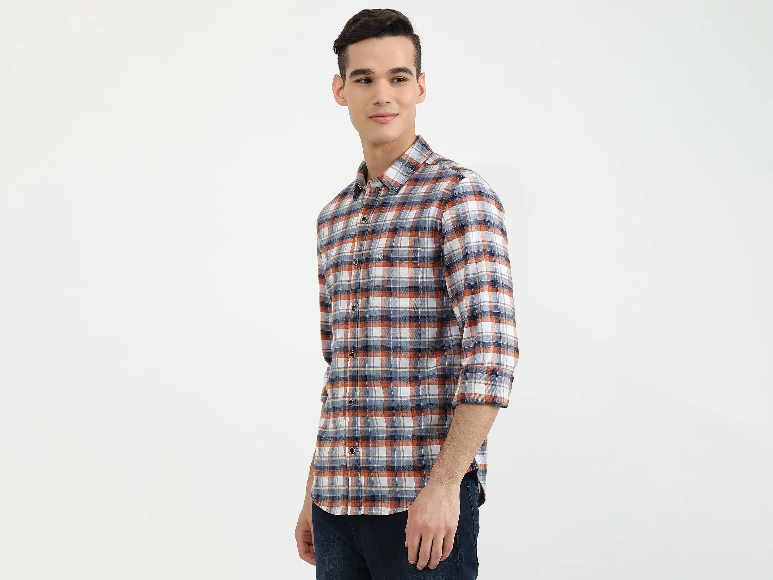 Mens Slim Fit Check Shirt