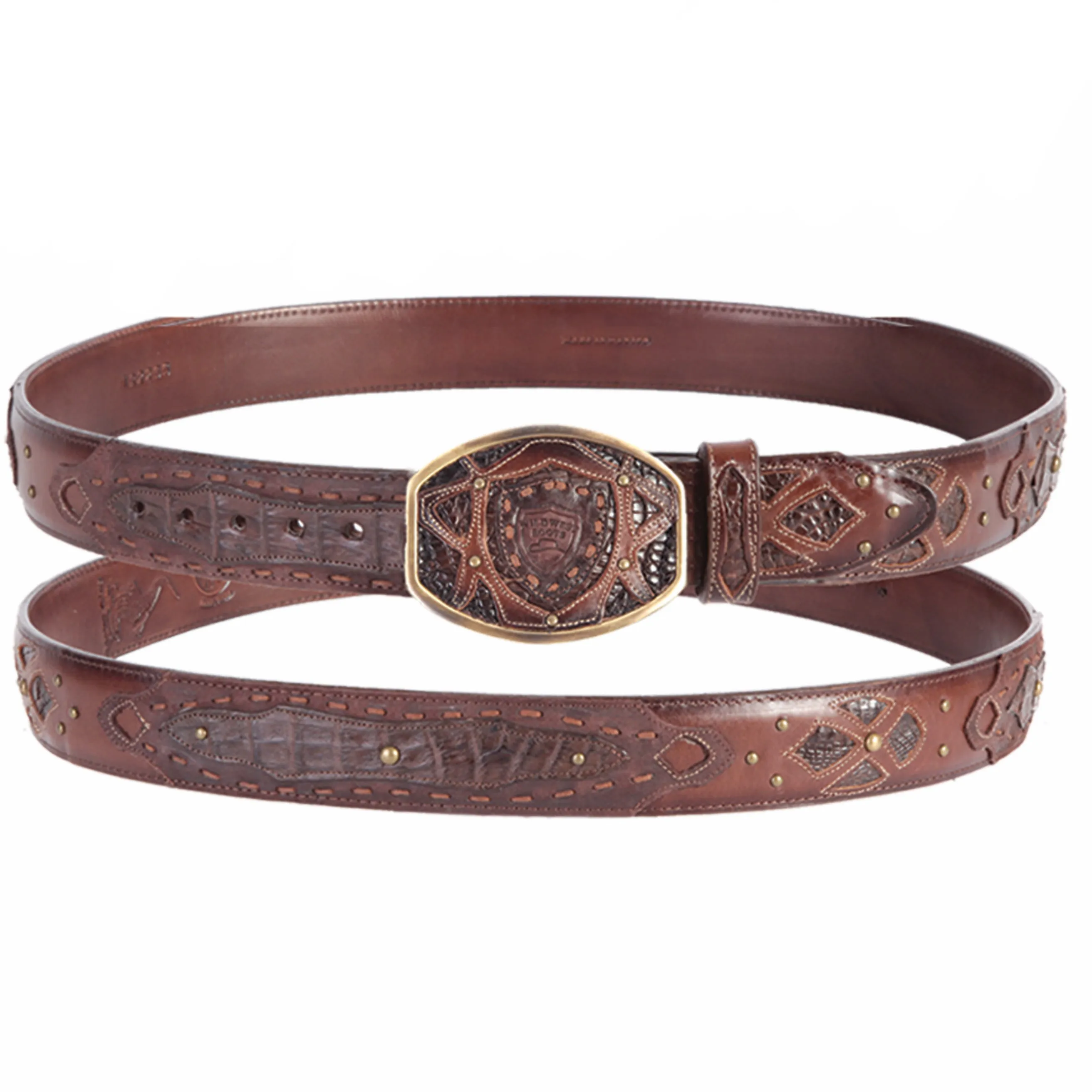Men's Wild West Caiman Belly Belt