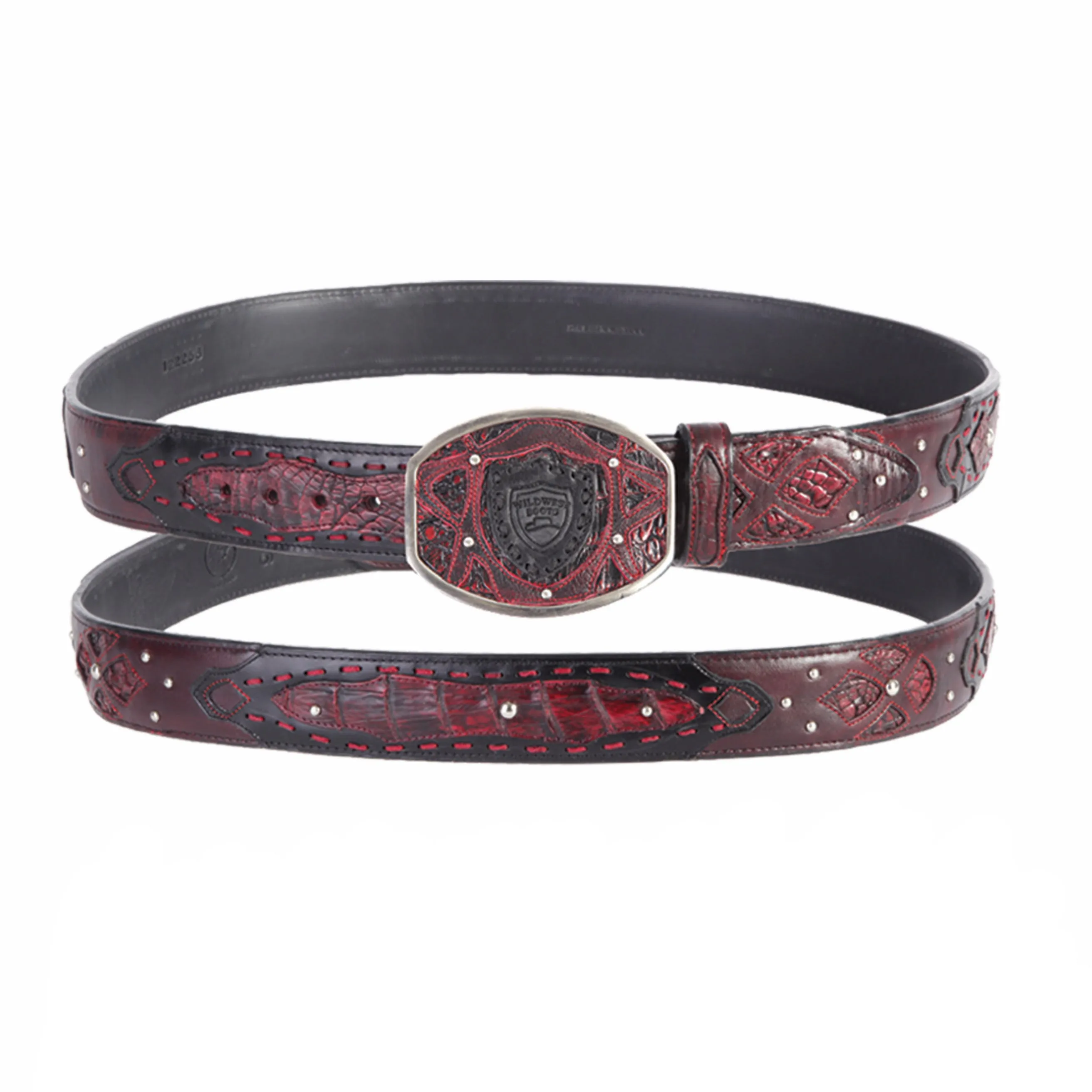 Men's Wild West Caiman Belly Belt