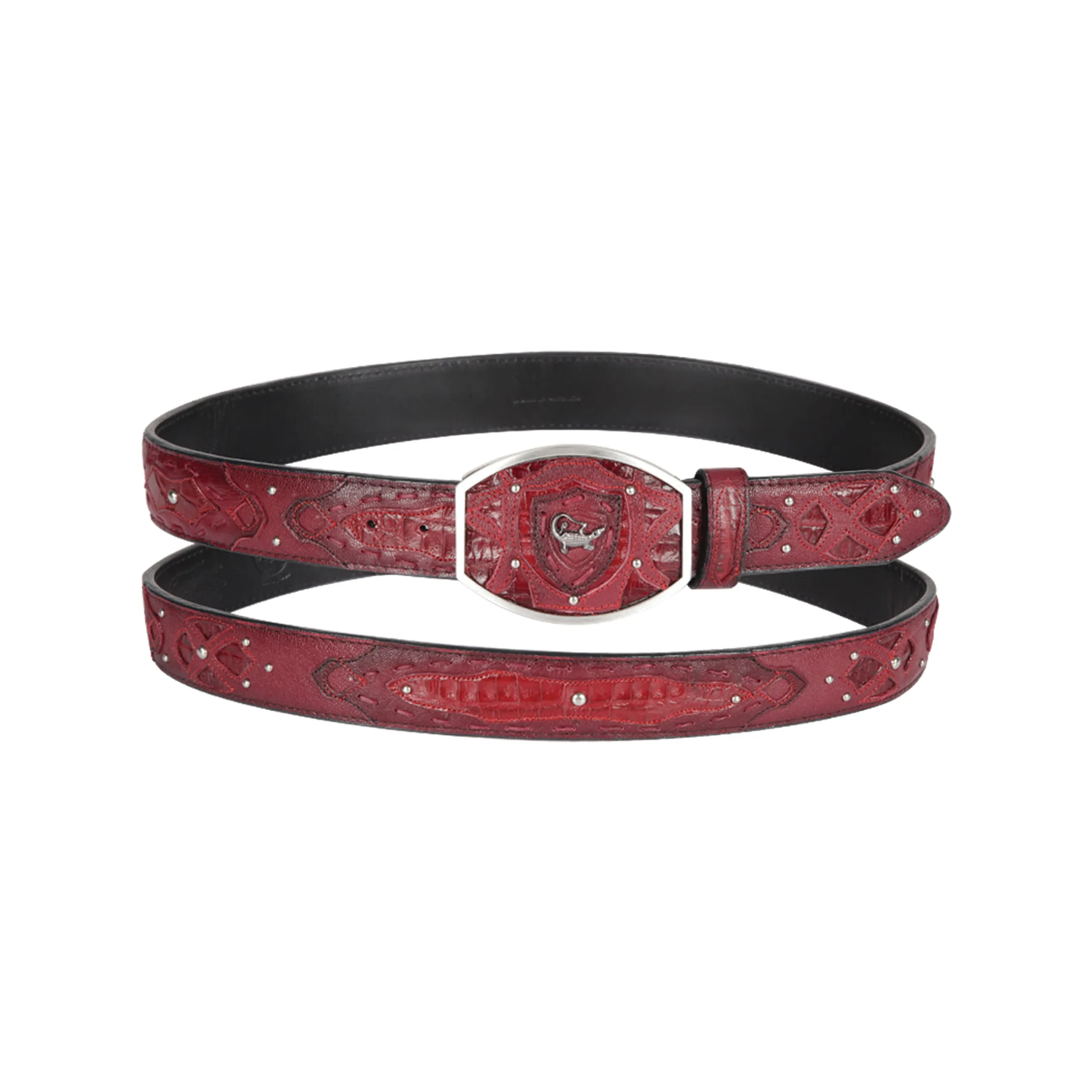 Men's Wild West Caiman Belly Belt