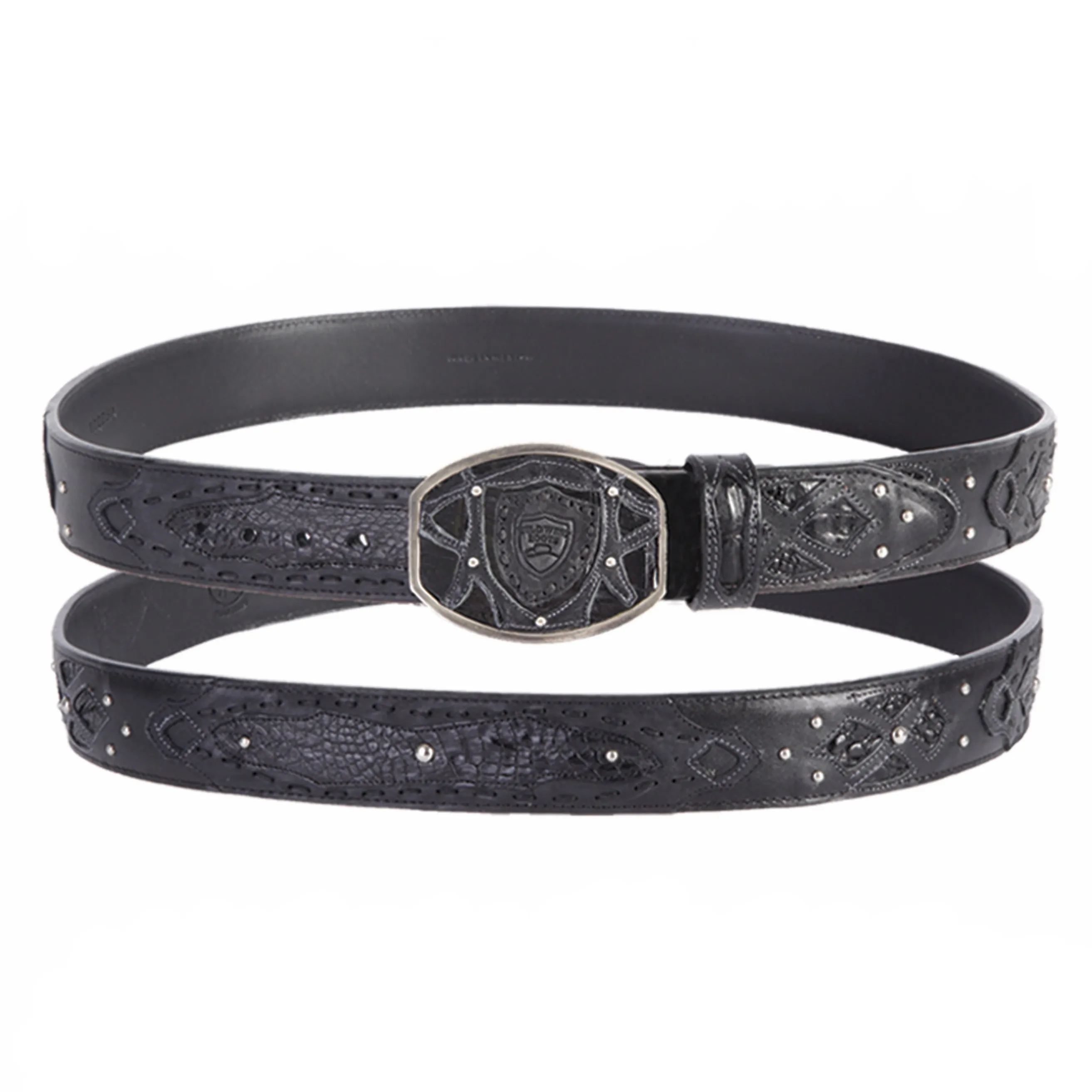 Men's Wild West Caiman Belly Belt