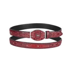 Men's Wild West Caiman Belly Belt