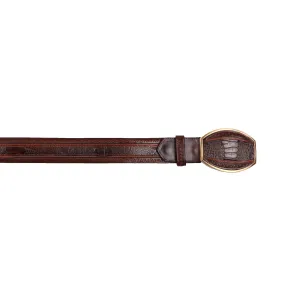 Men's Wild West Ostrich Leg Belt