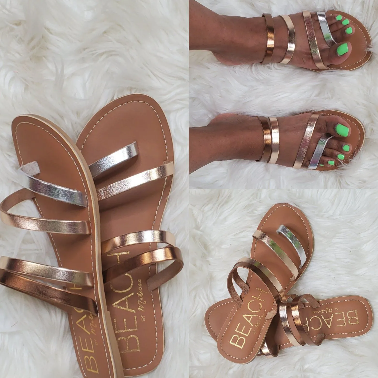 Metallic Sandals