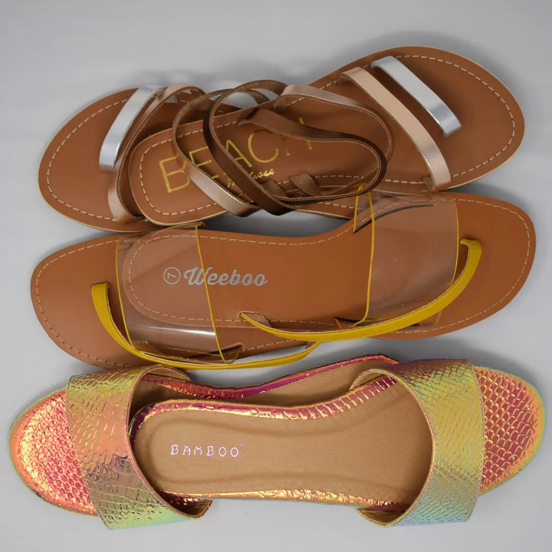 Metallic Sandals