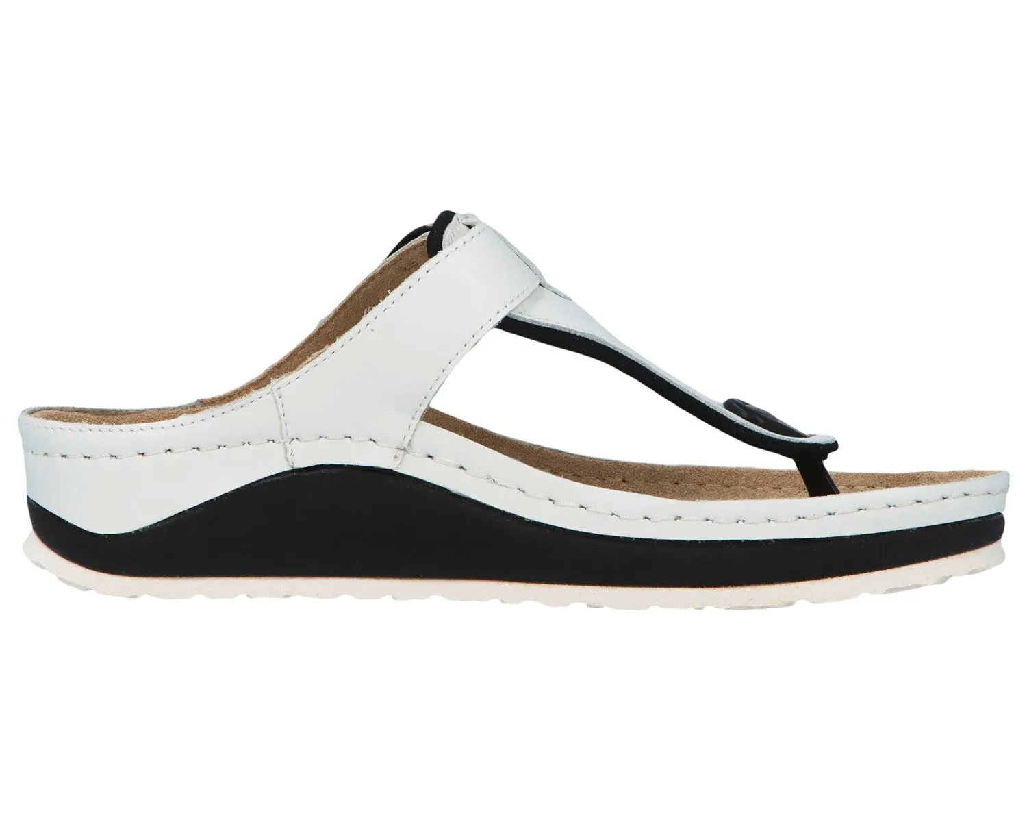 MILA White Calfskin Leather