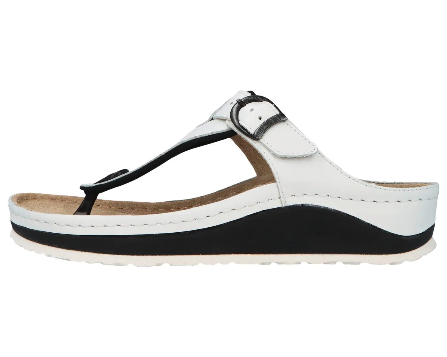 MILA White Calfskin Leather