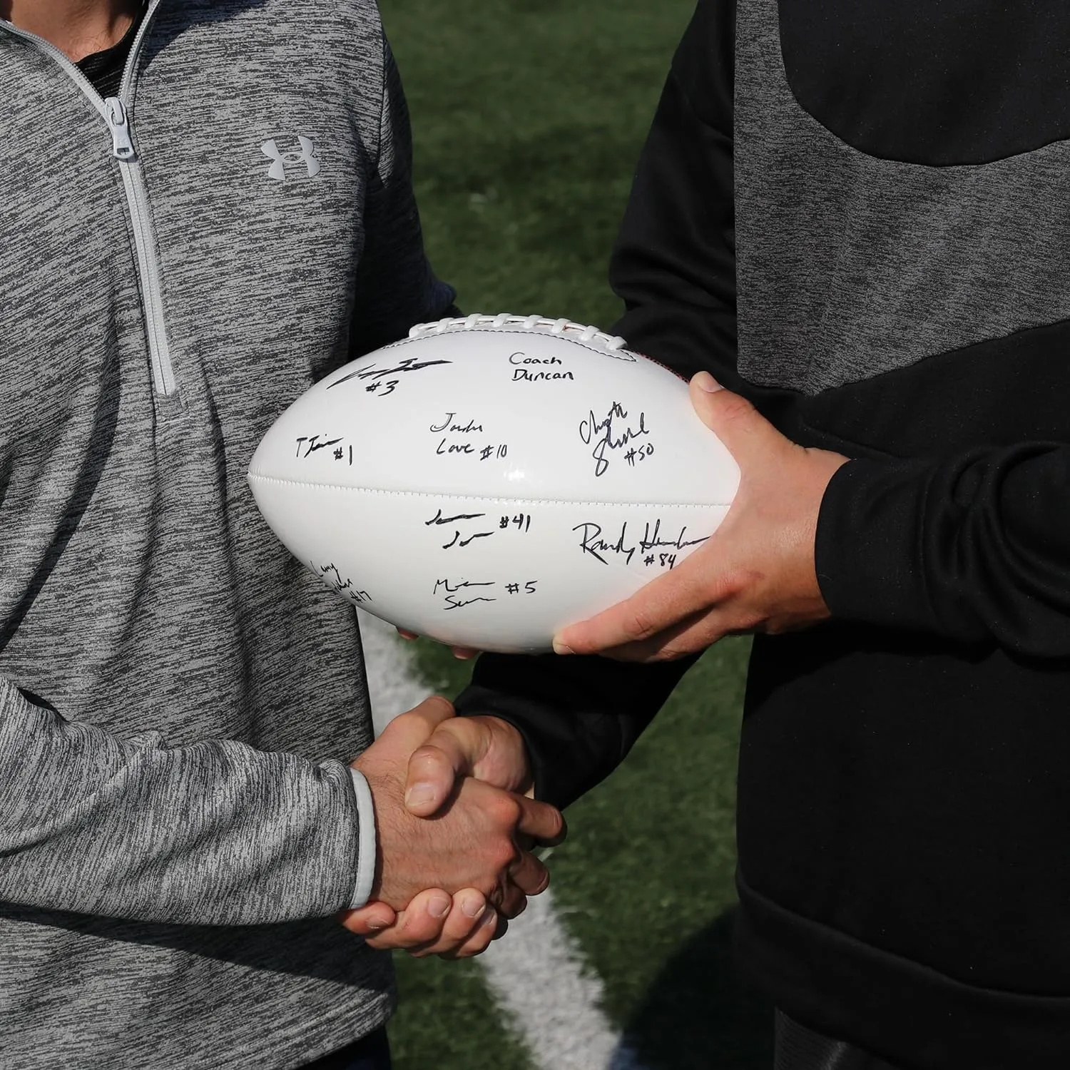 Murray Sporting Goods Autograph Football with Stand