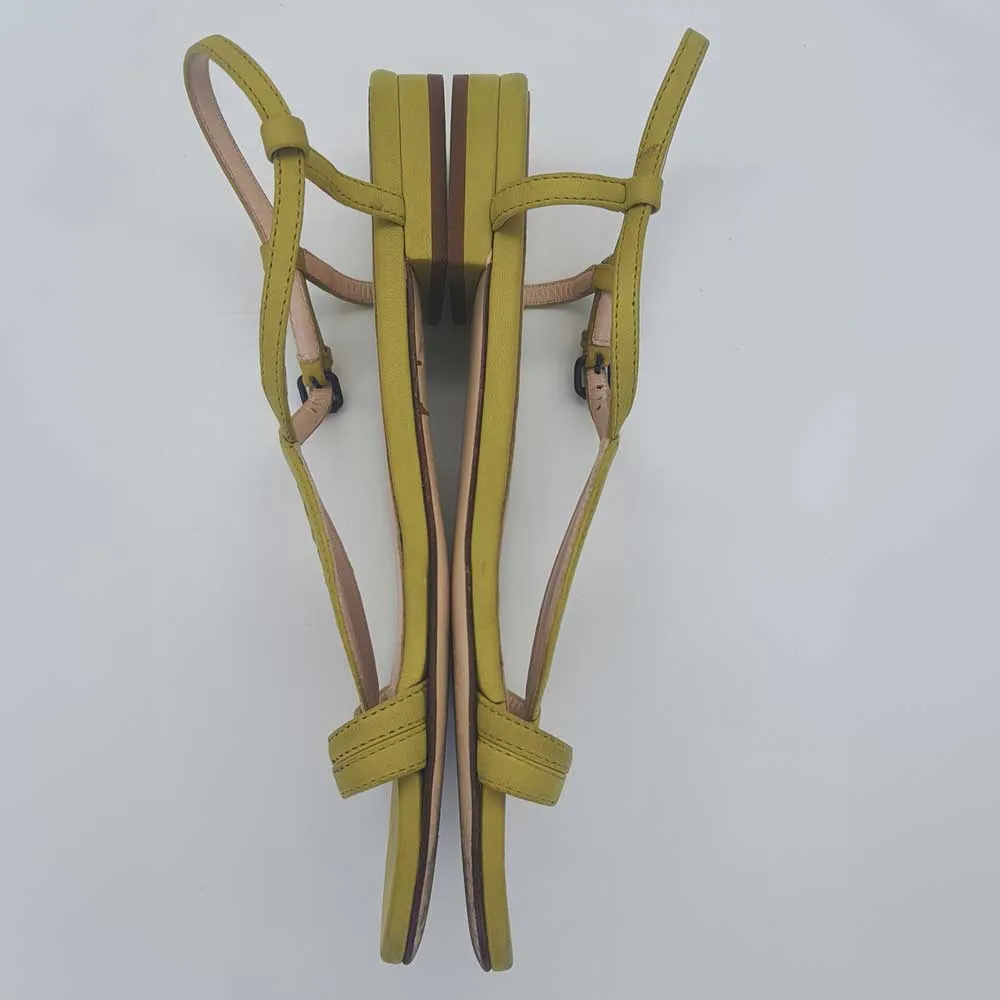 Mustard Intreciatto Sandals