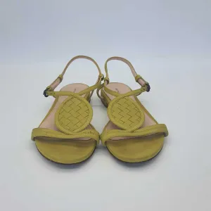 Mustard Intreciatto Sandals
