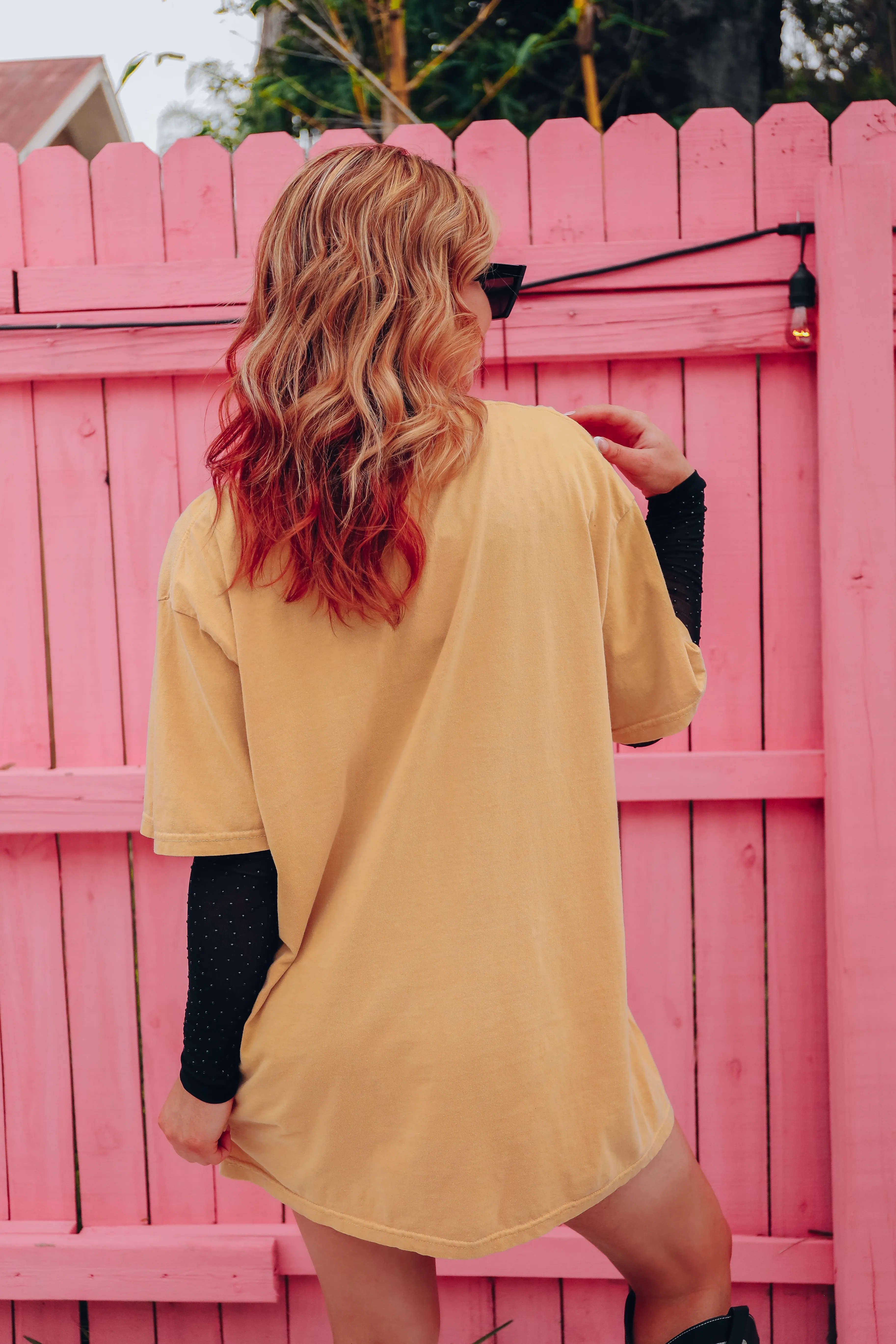 Nashville Music City Graphic Tee - Mustard